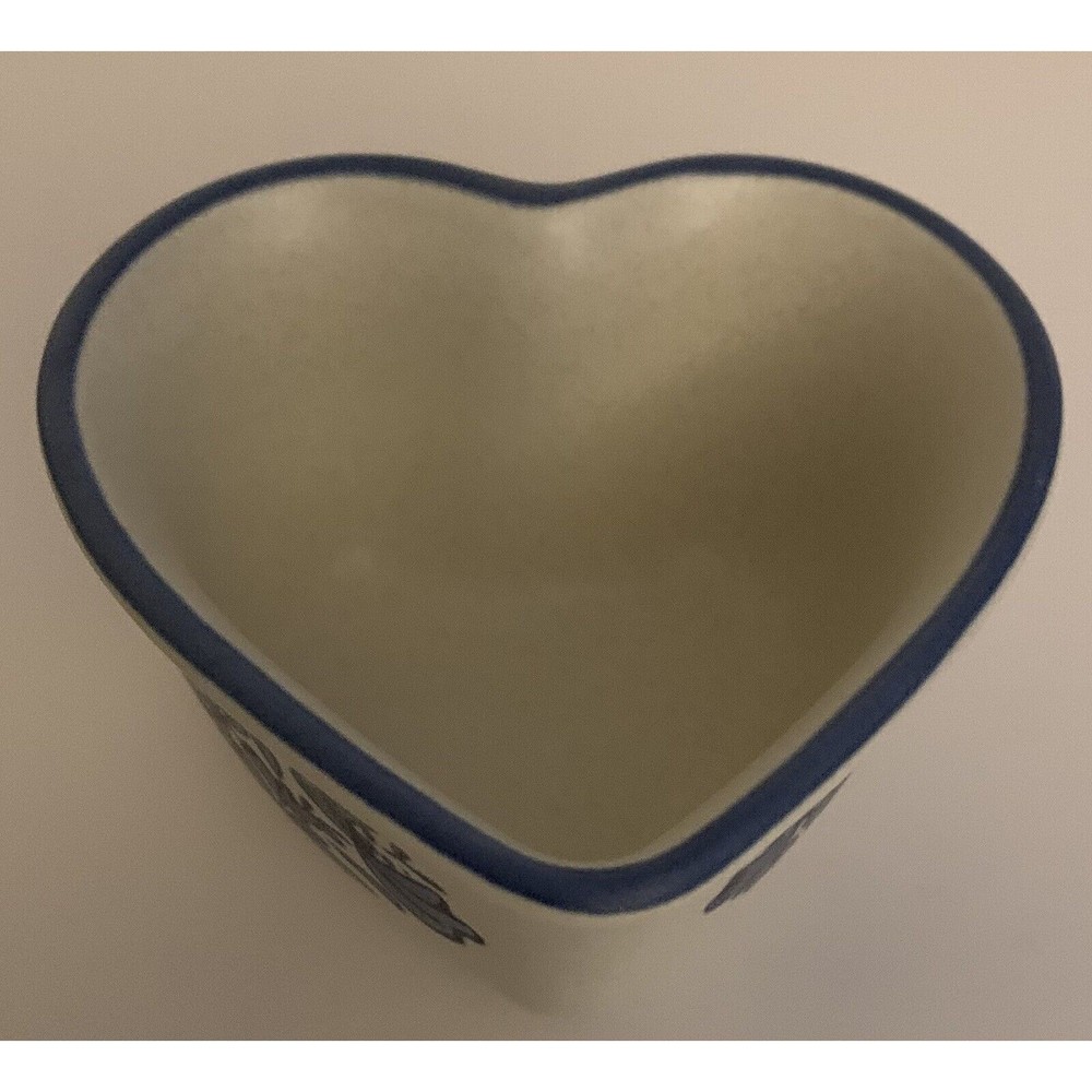 Pfaltzgraff Pottery Yorktowne Heart Shaped Custard Cup 4" Wide 2" Deep